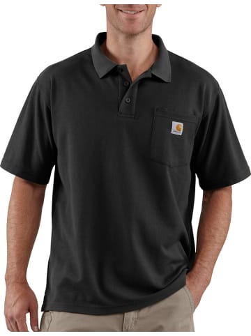 CARHARTT  Polo "Midweight S/S 106685" in Schwarz