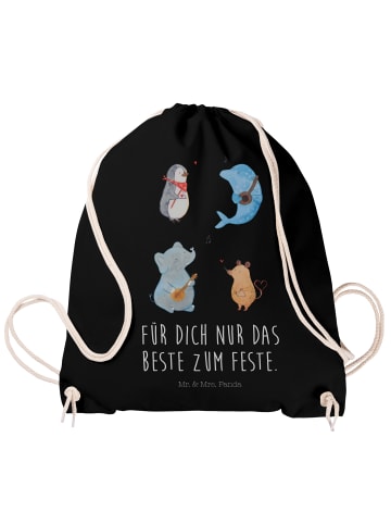 Mr. & Mrs. Panda Gym Beutel Big Einheit mit Spruch in Schwarz