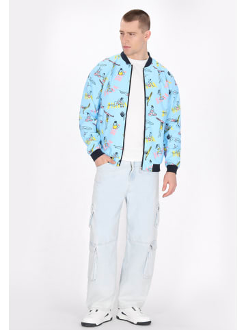 MO Men Jacket in light blue multicolor