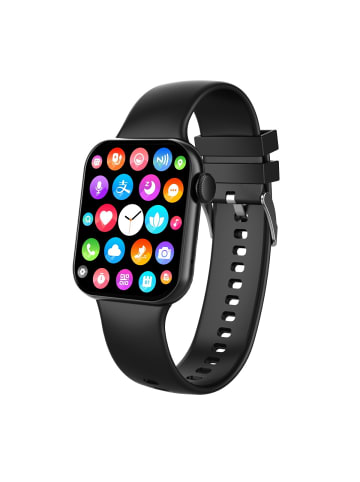 Maxcom Vielseitige Smartwatch mit 1,86 Zoll IPS-Display Gesundheitsfunktionen in Schwarz