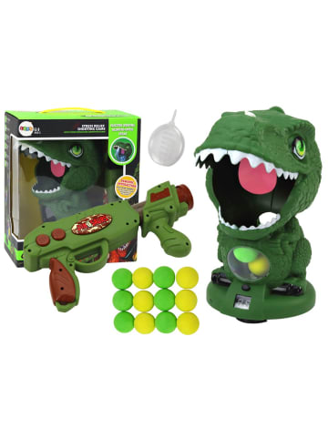 LEAN TOYS Arcade-Spiel, das Dinosaurier-grüne Ballpistole schießt