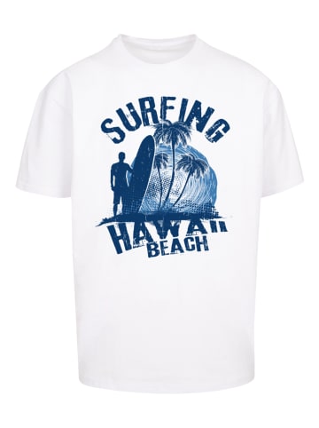 F4NT4STIC Heavy Oversize T-Shirt Hawaii Surf Beach Summer in weiß