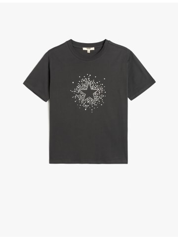 KOTON TSHIRT SS in Anthrazit