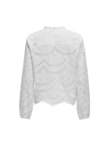 ONLY Langarmbluse in Bright White