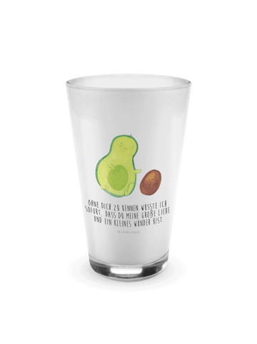 Mr. & Mrs. Panda Glas Avocado Kern rollt mit Spruch in Transparent
