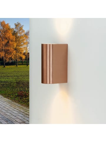 Licht-Erlebnisse Außen Wandlampe (B)6.8 x (H)15.2 cm in KupferKupfer