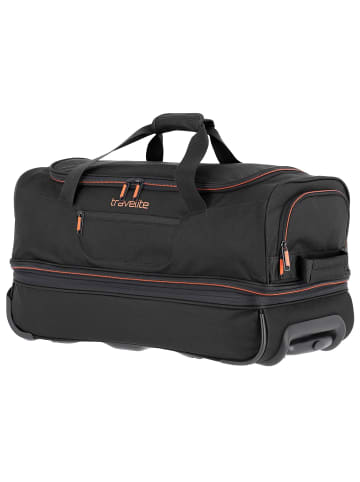 travelite Basics 2-Rollen Reisetasche 55 cm in schwarz