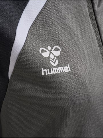 Hummel Reißverschluss Jacke Daumenlöcher Hmllead Damen in STEEL GRAY/ASPHALT
