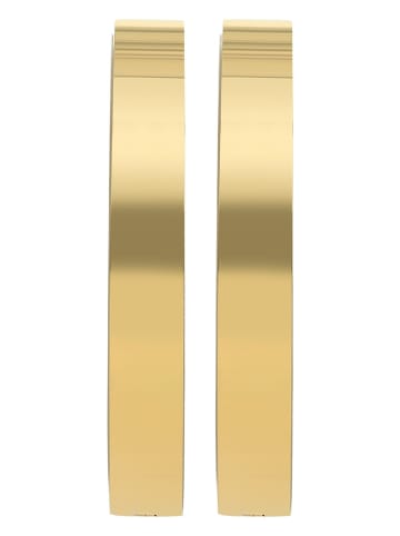 Adeliás Damen Ohrringe – Creole aus Edelstahl in gold