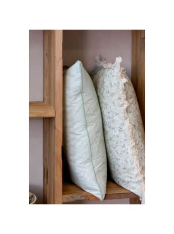 Chic Antique Kissenbezug Aix mit Vintage Streifenmuster aus 50x35 cm in grün