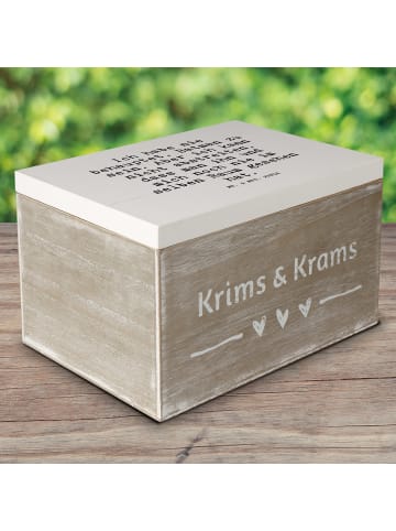 Mr. & Mrs. Panda Truhe Ich habe nie behauptet,... mit Spruch in Weiß