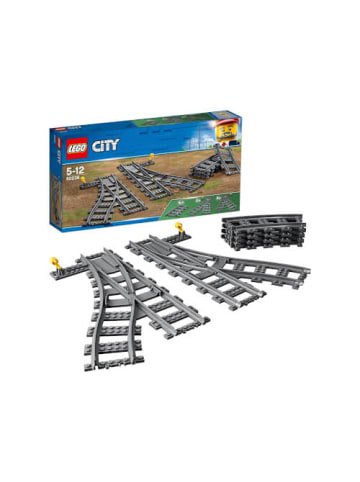 LEGO Bausteine City 60238 Weichen Spielzeugeisenbahn, 8 Teile