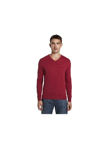 Tom Tailor V-Pullover für Herren in rot