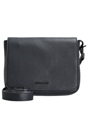 Mandarina Duck Mellow Leather - Umhängetasche 36 cm (nero) in dress blue