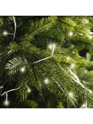 LUMINEO USB-Lichterkette BASIC Twinkle, 100 LED 7,4 m transp. Kabel in warm weiß