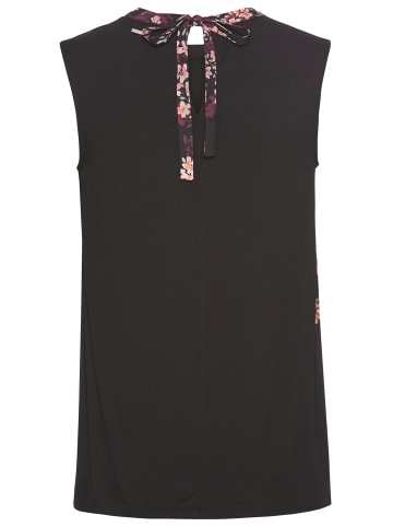 Laura Scott Blusentop in rosa-schwarz-geblümt