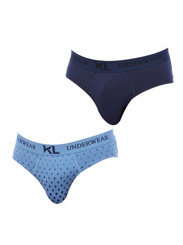 Kisses and Love 2er-Set: Slip in Blue