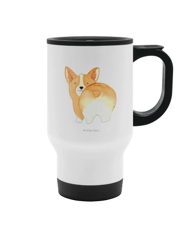 Mr. & Mrs. Panda Mehrwegbecher Corgi Po ohne Spruch in Weiß