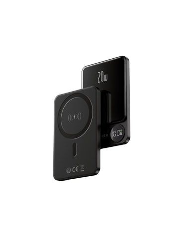 FOREVER Forever MATB-200 magnetische Wireless Powerbank 5000 mAh mit 20W PD in Schwarz