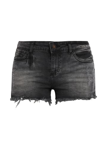 Buffalo Buffalo Jeanshotpants in schwarz-washed