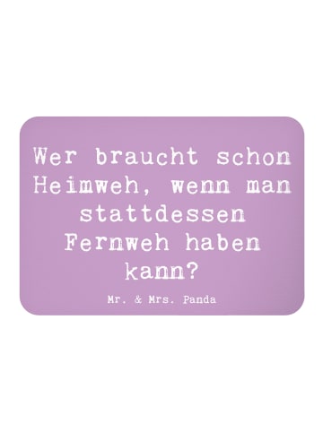 Mr. & Mrs. Panda magnet Spruch Heimweh oder Fernweh mit Spruch in Lavendeltraum
