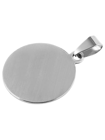 Adeliás Unisex Anhänger aus Edelstahl in silber