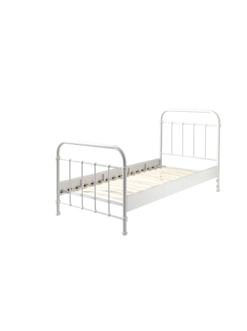 58 aufm Kessel METALLBETT Karlyn 210x111x98 aus Metall in Weiß