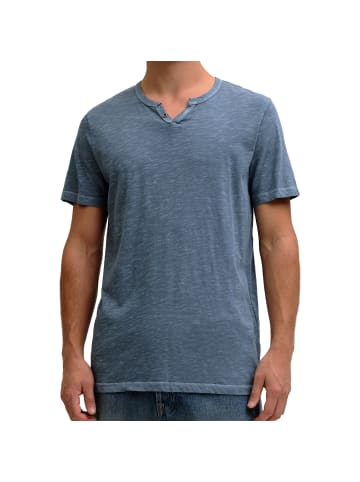Jack and Jones 1er Pack JJESPLIT Neck Tee SS in Blau