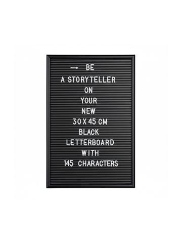 relaxdays Letterboard in Schwarz - 30 x 45 cm