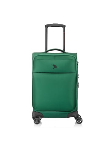 Pack Easy GoUp 4 Rollen Kabinentrolley S 53 cm mit Dehnfalte grün