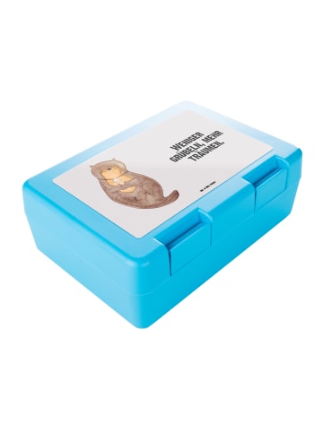 Mr. & Mrs. Panda Bentobox Otter Muschel mit Spruch in Grau Pastell