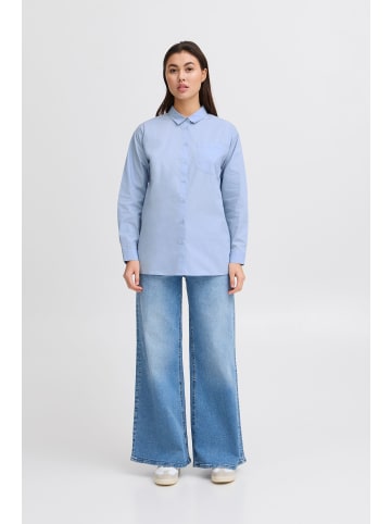 ICHI Langarmbluse in Blau