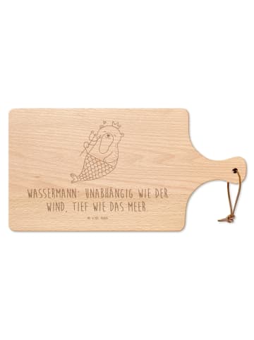 Mr. & Mrs. Panda Schneidebrett Wassermann Astrologie mit Spruch in Transparent