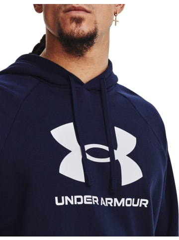 Under Armour Hoodie "UA Rival Fleece Logo Hoodie" in Blau