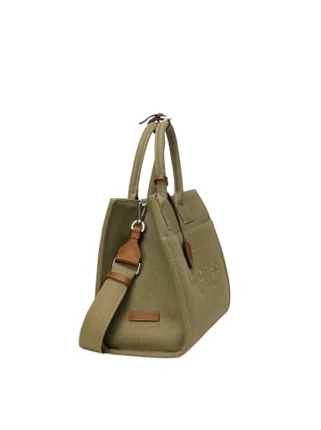 Marc O'Polo Canvas Shopper Model Mara medium in Pure Sage