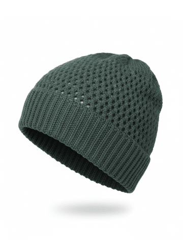 styleBREAKER Strick Beanie Mütze in Dunkelgrau