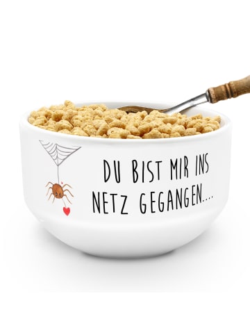 Mr. & Mrs. Panda Smoothie Bowl Spinne Agathe Liebe mit Spruch in Weiß