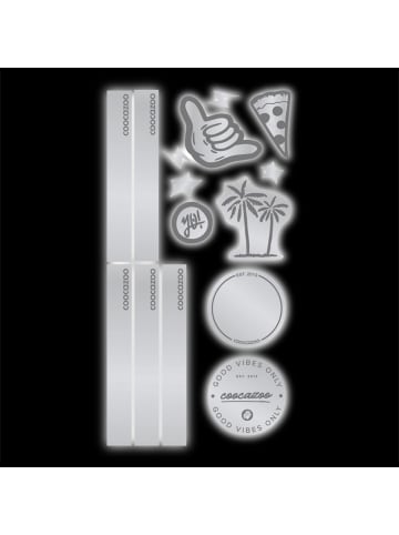 Coocazoo Reflektierendes Sticker-Set in Black
