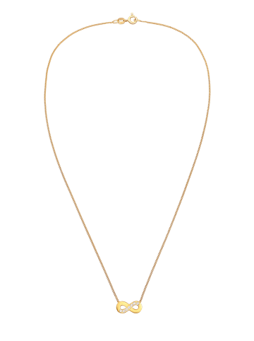 Elli Halskette 925 Sterling Silber Infinity in Gold