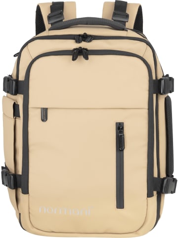 normani Erweiterbarer Handgepäck-Rucksack 20 Liter Nikaho in Beige