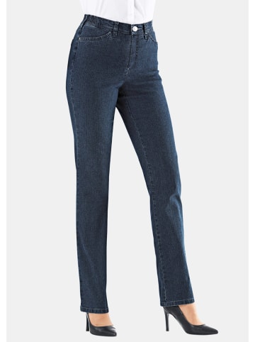 GOLDNER Kurzgröße:  Jeanshose Carla Klassische Jeanshose Carla in dunkelblau