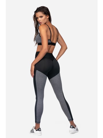 Lorin Sport Leggings in schwarz/grau