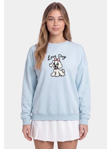 myMo Women Sweatshirt in Light Blue