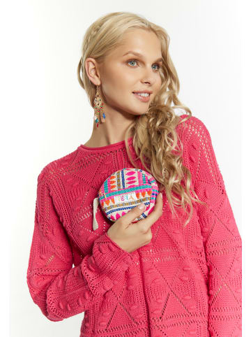 IZIA Damen Runde Minitasche in Pink Mehrfarbig
