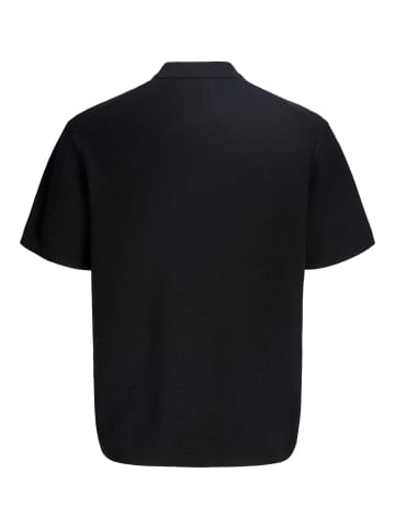 JACK & JONES Junior Gestricktes Polo in Black