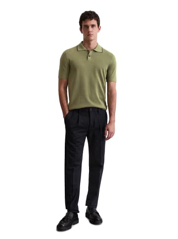 Marc O'Polo Hose Model Morot Jogger pleats DFB Travel Kollektion in deep night blue