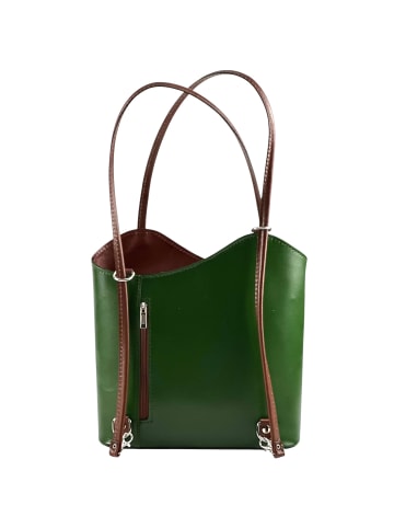 Kmisso Rucksack in Verde Bosco Marrone - Braun