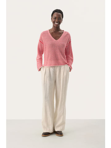 PART TWO Strickpullover NahniPW Gerade Passform in Bittersweet Stripe