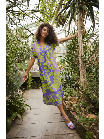 Aniston CASUAL Blusenkleid in lavendel-apfelgrün-flieder