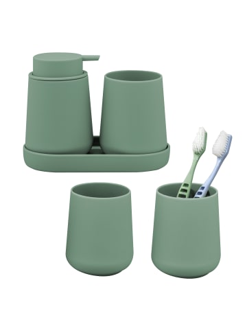eluno Bad-Accessoires Set TESERO 5tlg. ca. 8,5 x 12 x 9 cm (B/H/T)